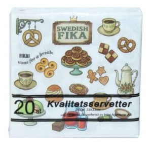 Servett 33x33cm 20-p Swedish Fika