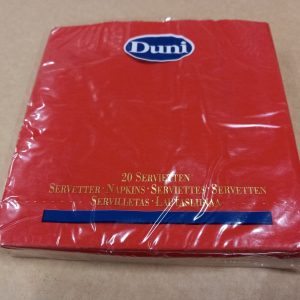 Servett 33x33cm 20-p Röd (Duni)