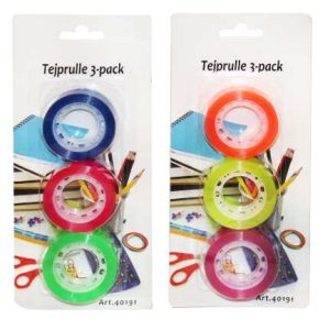 Tejp Refill Färgade 18mm x 20m 3-p