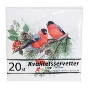 Servett 33x33cm 20-p Domherrar
