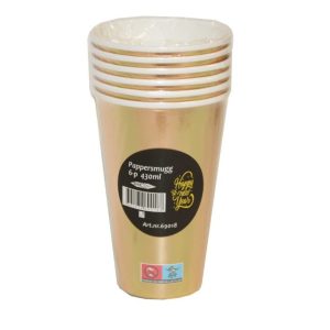 Pappmugg 430ml 6-p Happy New Year