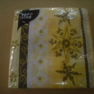 Servett 33x33cm 20-p Golden Starlight