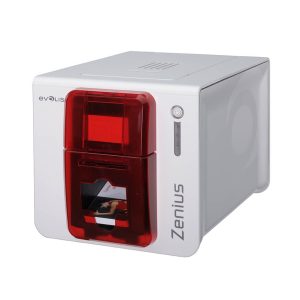 Evolis Zenius Expert, enkelsidig, röd, USB & Ethernet