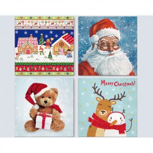 Servett 33x33cm 20-p Julmotiv