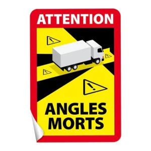 Dekal Döda Vinkeln/Angles Morts 17x25xm Lastbil