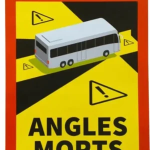 Dekal Döda Vinkeln/Angles Morts 17x25xm Buss