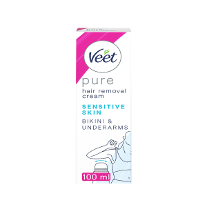Veet Pure Bikini & Armhål Känslig hud Hårborttagnings kräm 100ml*6