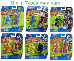 Hot Wheels Finger Skateboard + Shoe