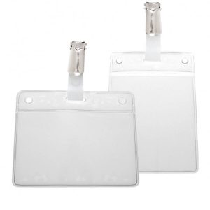 Korthållare IDS 46, liggande, komplett med metallclip IDS