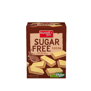 Wafers Mini Sockerfritt Sweet Plus med Kakao Kräm 180g*10