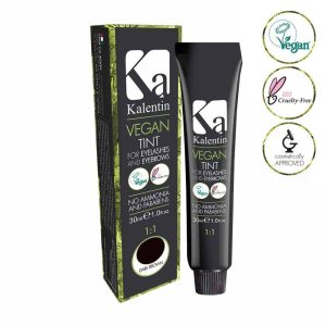 Kalentin vegansk bryn/fransfärg Mörkbrun 30 ml