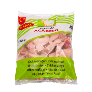 Agadeer Kyckling Vingar 3del 2kg*6